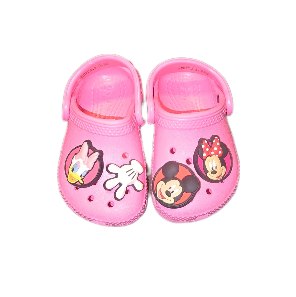 Minnie Mouse/ Pink Crocs size 4c